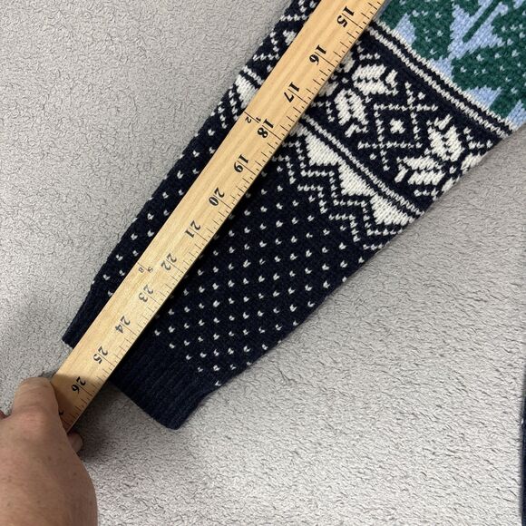 Classic Elements Womens Sweater Size M Fair Isle Christmas Holiday Cardigan Cozy - Picture 10 of 16